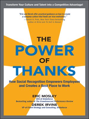 cover image of The Power of Thanks
